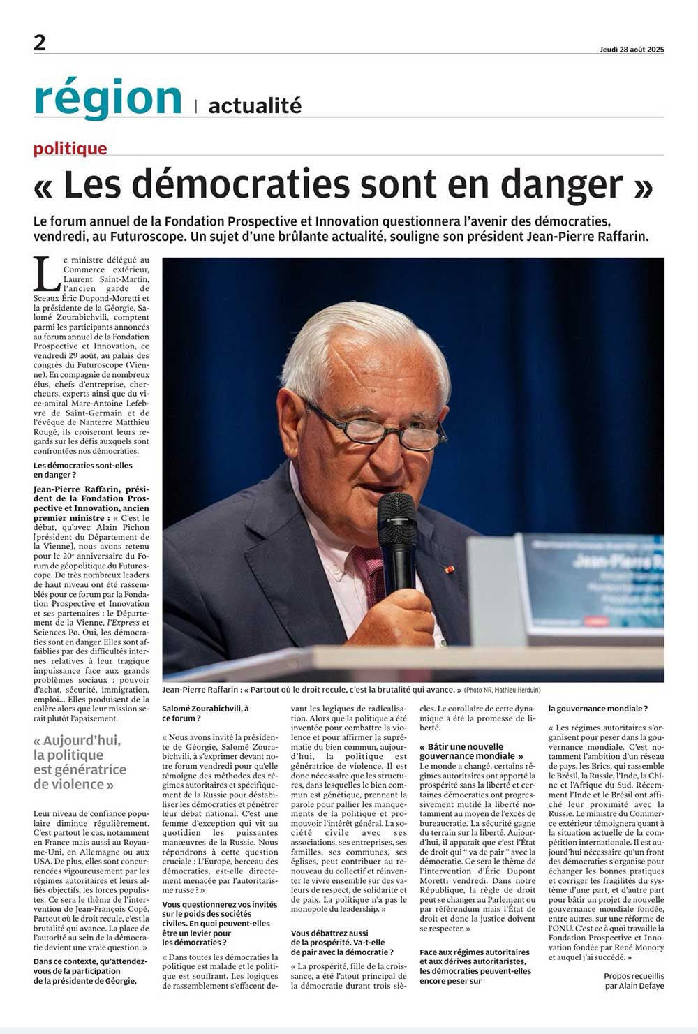 Article La nouvelle République